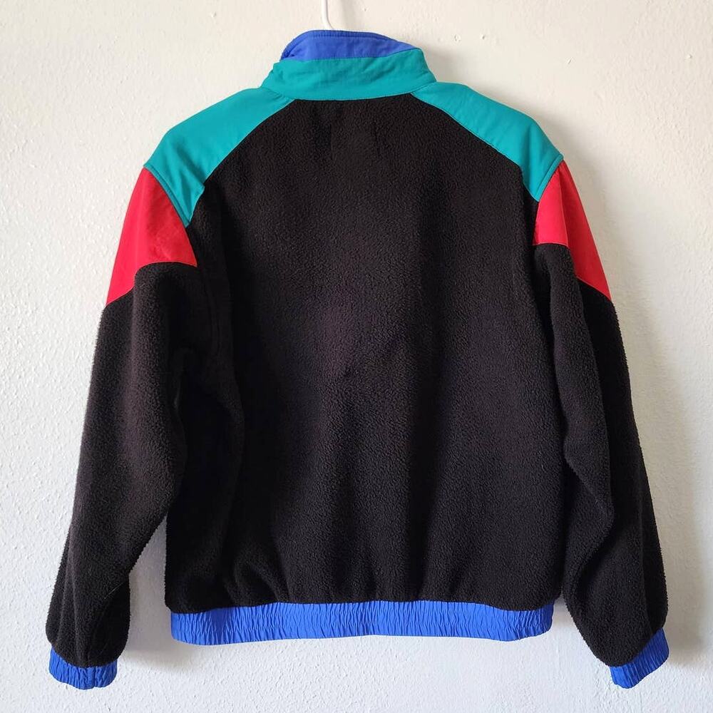 Urban Outfitters Retro Color Block Fleece Jacket Vintage 90s - Picture 4 of 8